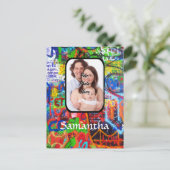 Personalisierte Graffiti Postkarte (Stehend Vorderseite)