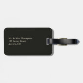 Personalisierte Grafik des kundenspezifischen Gepäckanhänger (Rückseite horizontal)