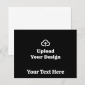 Personalisierte Grafik mit Text Mitteilungskarte (Vorne/Hinten)