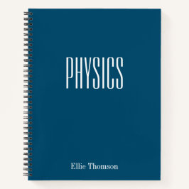 Personalisierte Grafik Papier einfach blau Notizblock