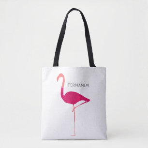 Personalisierte grafische Flamingo-Tasche Tasche