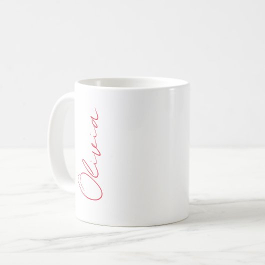 Personalisierte Gramm, benutzerdefinierte Tasse, K Kaffeetasse (Vorderseite Links)