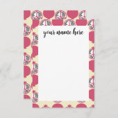 Personalisierte Granatkernen Dankeskarte (Vorne/Hinten)