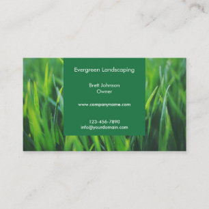 Personalisierte GrasVisitenkarte Platzkarte
