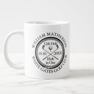 Personalisierte Gratulation zum Golf-Loch-in-Eins Jumbo-Tasse