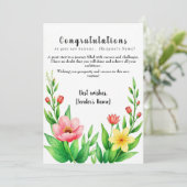 Personalisierte Gratulationskarte für neue Unterne Karte (Stehend Vorderseite)