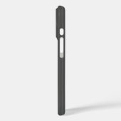 Personalisierte graue Pinstreifen Case-Mate iPhone Hülle (Rückseite / Links)
