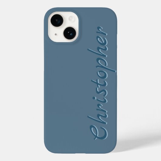 Personalisierte graue Radialtextur 15 Case-Mate iPhone Hülle (Rückseite)