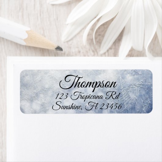 Personalisierte graue Rücksendeadressen-Aufkleber (Insitu)