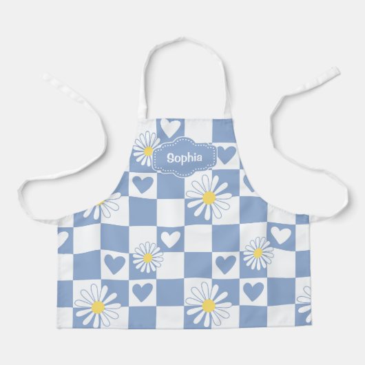 Personalisierte graue Schürze (Vorderseite)