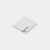 Personalisierte graue Winternotizen Post-it Klebezettel (angewinkelt)