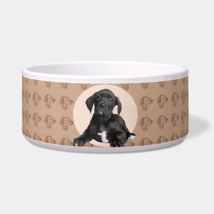Personalisierte Great Dane Foto- und Namens-Hunde- Napf