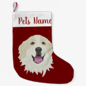 Personalisierte Great Pyrenäen-Badger-Markierung Kleiner Weihnachtsstrumpf (Vorderseite)