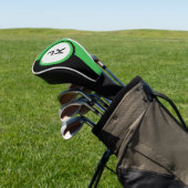 Personalisierte Green Black Golf Head Cover Headcover (In SItu)