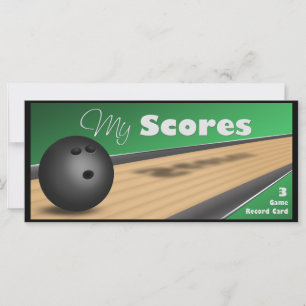 Personalisierte Green Bowling Score Cards