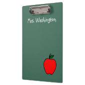 Personalisierte Green Chalkboard Teacher-Zwischena Klemmbrett (Links)