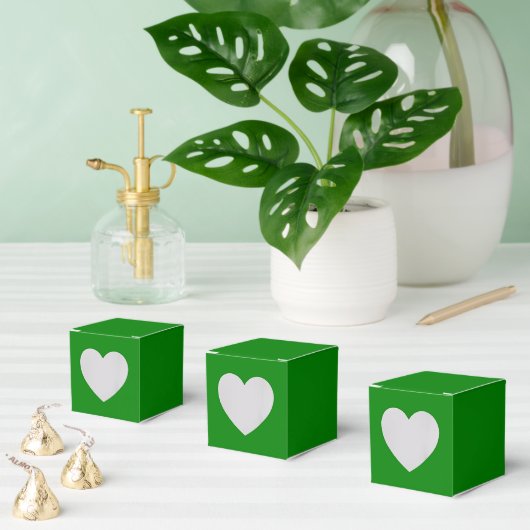 Personalisierte Green Fevor Boxen - Herz 2x2x2 Sti Geschenkschachtel (Zahlreiche)