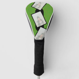 Personalisierte Green Golf Head Abdeckung mit Foto Headcover