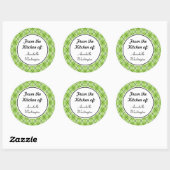 Personalisierte Green Kitchen Stickers (Blatt)