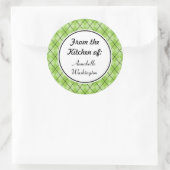 Personalisierte Green Kitchen Stickers (Tasche)