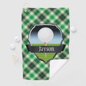 Personalisierte Green Paid Golfhandtuch (Insitu)