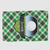 Personalisierte Green Paid Golfhandtuch (Horizontal)
