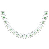 Personalisierte Green Tracer Theme Bunting Flags Wimpelkette (Alle)