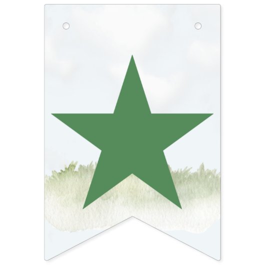 Personalisierte Green Tracer Theme Bunting Flags Wimpelkette (Zweite Fahne)