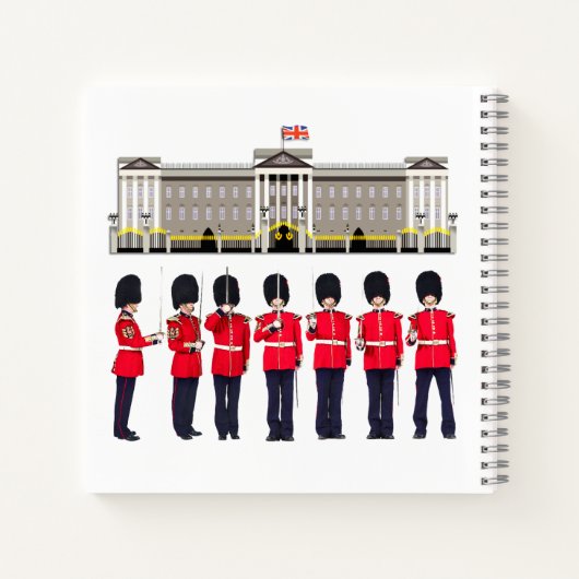 Personalisierte Grenadierwache für Parade-Notebook Notizblock (Rückseite)