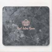 Personalisierte Grey Marbel Nail Studio Branding Mousepad (Vorne)