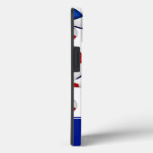 personalisierte griechisch-blaue Fußballbälle Case-Mate iPhone Hülle (Rückseite / Rechts)