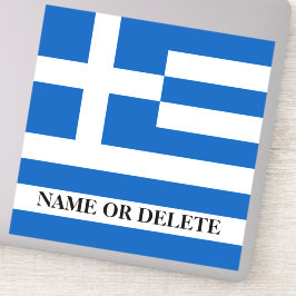 Personalisierte griechische Flagge Aufkleber