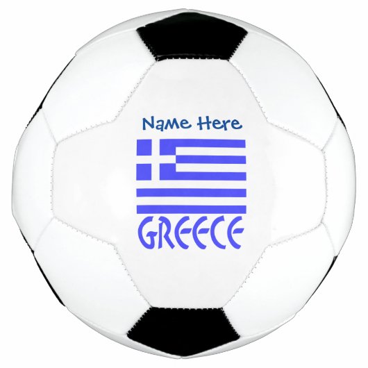 Personalisierte griechische Flagge Fußball (Vorderseite)