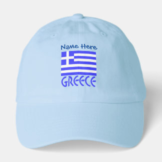 Personalisierte griechische Flagge Truckerkappe