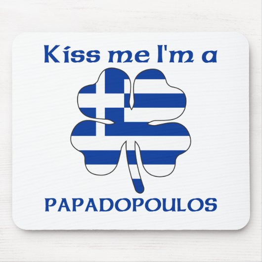 Personalisierte griechische küssen mich, den ich mousepad (Vorne)