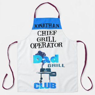 Personalisierte Grill-Schürze für Männer für Papa Schürze