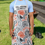 Personalisierte GRILLEN Grill Koch Barbecue Master Schürze<br><div class="desc">Eine lustige Schürze mit einem Vintagen Muster von verschiedenen Grillen Fleisch. Fügen Sie zwei Zeilen benutzerdefinierten Text zu personalisieren. Ideal für alle,  die Lieben zum Grillen und Grillen haben - auch für Metzger.</div>
