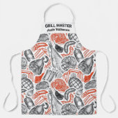 Personalisierte GRILLEN Grill Koch Barbecue Master Schürze (Vorderseite)