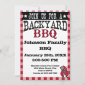 Personalisierte GRILLEN im Hinterhof Einladung (Rückseite)