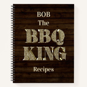 Personalisierte GRILLEN King Recipe Notizblock