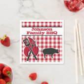 Personalisierte GRILLEN Picnic Party Napkins Serviette (Beispiel)