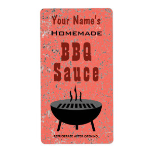 Personalisierte GRILLEN Sauce Barbeque Custom