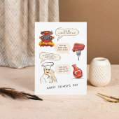 personalisierte Grillkarte Karte