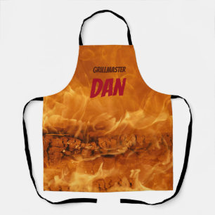 Personalisierte Grillmeister BBQ-Schürze Dad Gesch Schürze