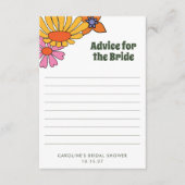 Personalisierte Groovy Blumenberatung für die Brau Hinweiskarte (Vorderseite)