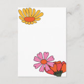 Personalisierte Groovy Blumenberatung für die Brau Hinweiskarte (Rückseite)