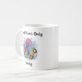 Personalisierte Groovy Octopus Tasse - Retro Hippi (Vorderseite Links)