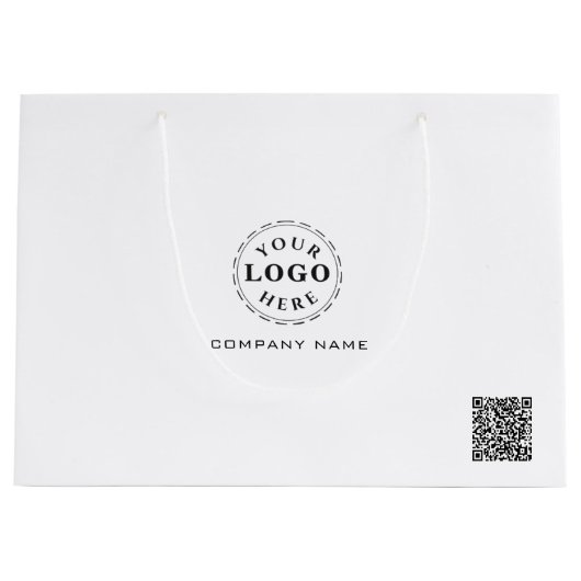 Personalisierte große Geschenktasche für das Brand Geschenktüte (Vorderseite)