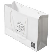 Personalisierte große Geschenktasche für das Brand Geschenktüte (Vorderseite Schrägansicht)