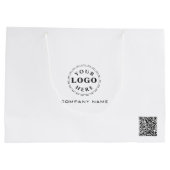 Personalisierte große Geschenktasche für das Brand Geschenktüte (Rückseite)